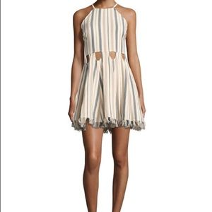 Striped A-line dress